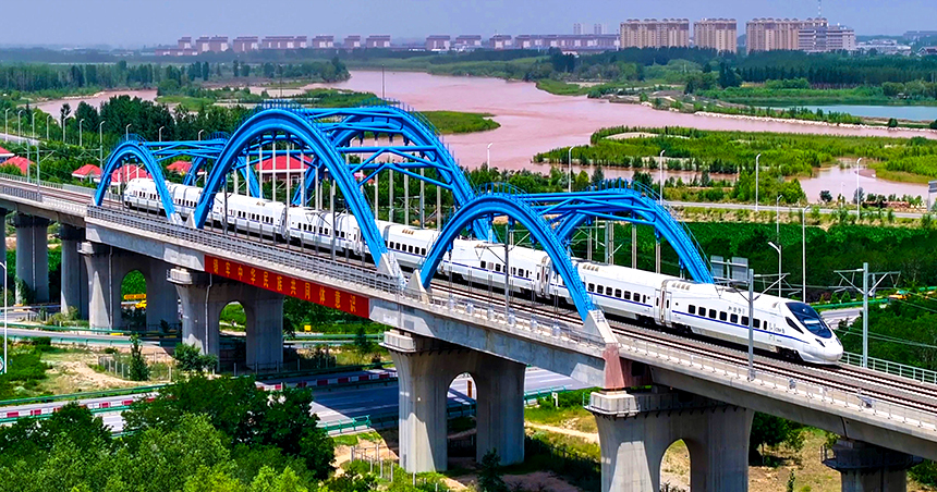 銀蘭高鐵吳中高鐵楊灘村跨定武高速立交特大橋